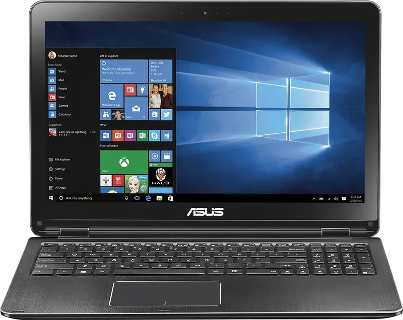 Asus Q553UB 15.6" 2-in-1 Touchscreen Laptop, Intel Core i7-6500 (12GB RAM, 20GB RAM, 512GB SSD, 1TB HDD) GeForce 940m Windows 11, Bluetooth, Wi-Fi, Ethernet, Webcam, USB-C, CD DVD DRIVE