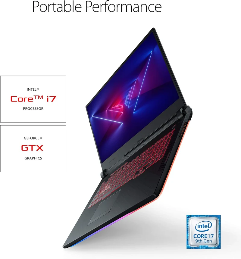 ASUS ROG GL731GT-RB73 Gaming Laptop, 17.3” IPS Type FHD, Intel i7-9750H @ 2.60 GHz (16GB RAM, 512GB SSD) NVIDIA GTX 1650M Windows 11, RGB KEYBOARD