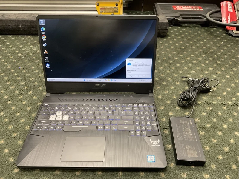 ASUS TUF Gaming Laptop, 15.6” Full HD IPS-Type, AMD RYZEN 5 @ 2.7 GHz, GeForce GTX 1650 (32GB DDR4, 240GB SSD + 1TB HDD) Gigabit Wi-Fi 5, Windows 11, FX505DT-WB52