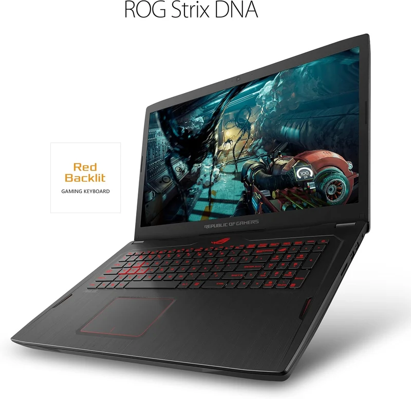 ASUS ROG Strix GL702ZC 17.3” FHD FreeSync Display, GAMING LAPTOP, AMD Ryzen 7 1700 @ 3.0 GHz (16GB RAM, 128GB SSD + 1TB HDD) AMD Radeon RX 580 WINDOWS 11