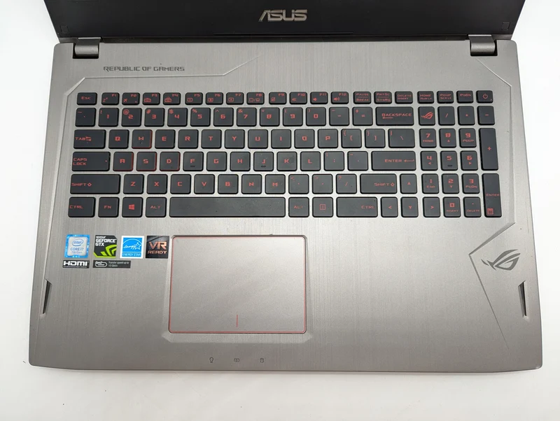 ASUS ROG STRIX Gaming Laptop 15.6", GL502V Core i7-7700HQ @ 2.8GHz (16GB RAM, 128GB SSD + 1TB HDD) NVIDIA GTX 1070 WINDOWS 11