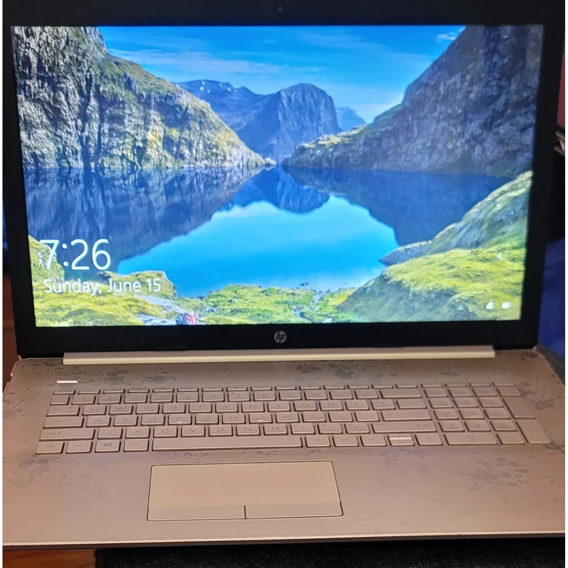 HP 17-by0015cy 17.3" TOUCHSCREEN LAPTOP INTEL CORE I3-7100U @ 2.40GHZ (16GB RAM, 256GB SSD + 1TB HDD) WINDOWS 10 - BEIGE/GOLD/BLACK COLOR