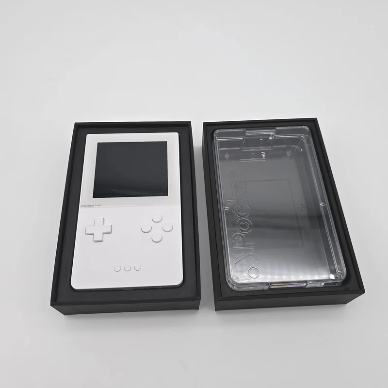 Analogue Pocket White Gaming Handheld w/ 1TB Micro SD and Hard Case