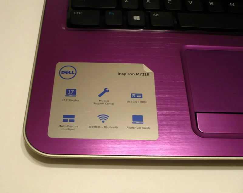 Purple Dell m731r, 17R-5735 17.3" Laptop A8-5545M @ 1.7GHz (8GB RAM, 1TB HDD) Windows 10, CD/DVD, Webcam