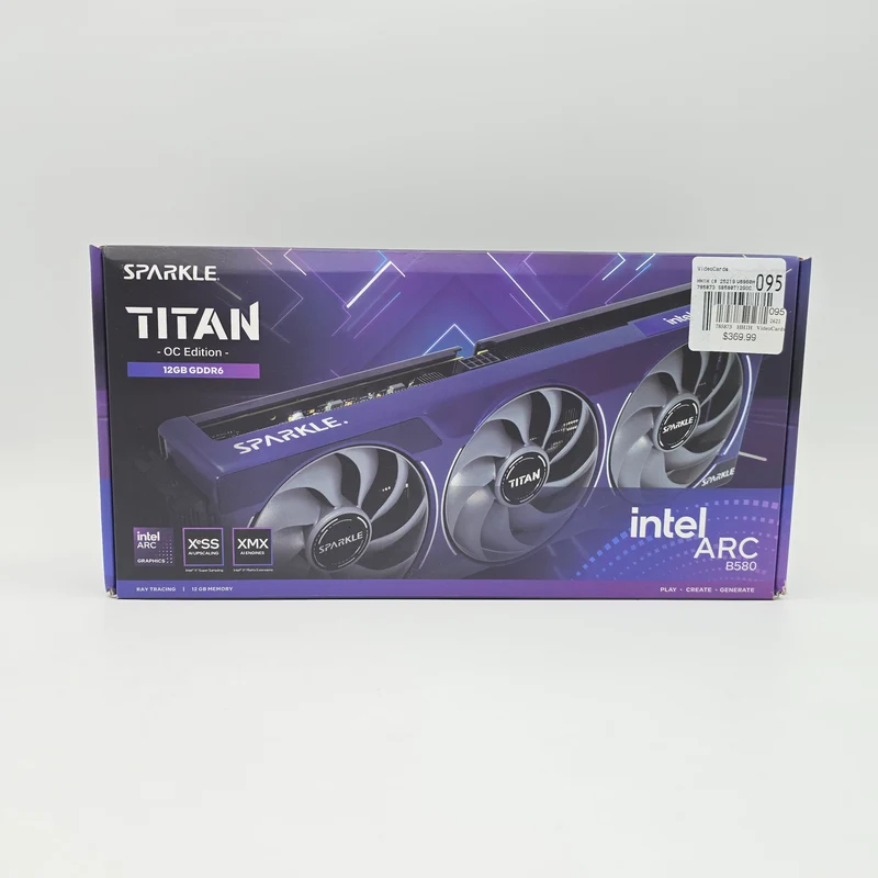 Intel ARC B580 Sparkle Titan OC 12GB, Intel Gaming Graphics Card GPU