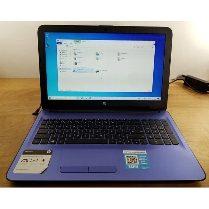 BLUE HP LAPTOP 15-BA067CL 15.6" Laptop, AMD A10-9600 RADEON R5 (8GB RAM, 1TB HDD) DVD, WEBCAM, WINDOWS 11