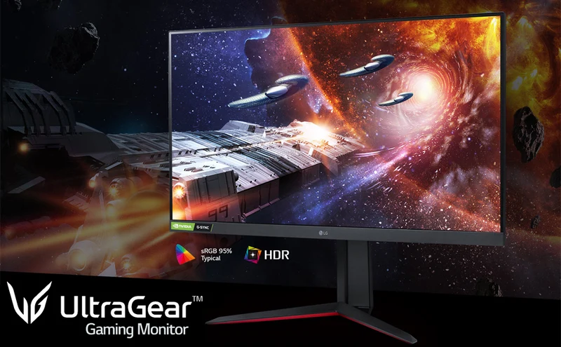 LG 32GN50T-B 32" 165 Hz Class Ultragear FHD Gaming Monitor with G-SYNC Compatibility, AMD FreeSync, HDR10, HDMI DisplayPort