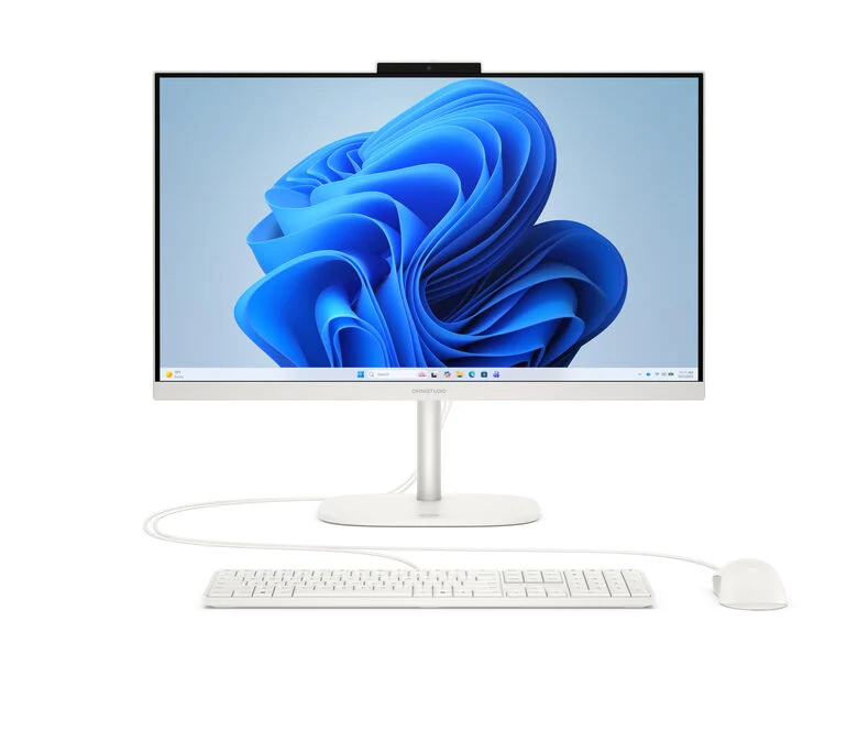 HP OmniStudio All-in-One Desktop 24-cv0015nl PC AMD Ryzen™ 5 220 60,5 cm (23.8") 1920 x 1080 Pixel 8 GB DDR5-SDRAM 512 GB SSD Windows 11 Home Wi-Fi 6 (802.11ax) Bianco