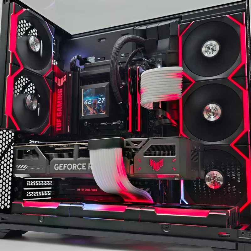 RTX 5070 Ti, Ryzen 7 9800X3D, 32GB DDR5, 2TB NVMe, Custom Liquid Cooled Lian Li ASUS TUF Gaming PC