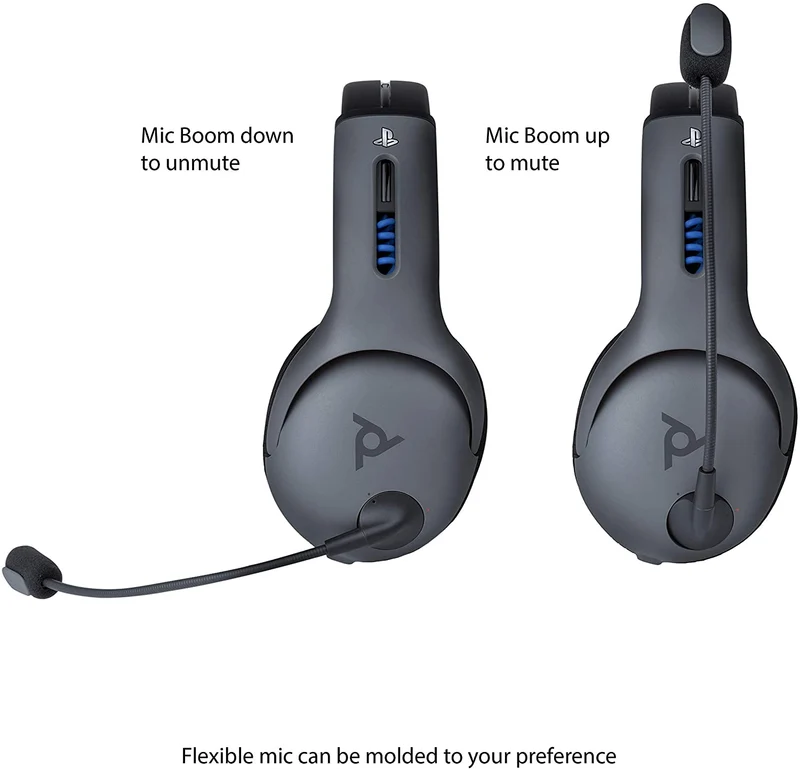 PDP Gaming LVL50 Wireless Stereo Gaming Headset for PS4 w/ Microphone, Noise-cancelling (051-049-NA-LIC) Black
