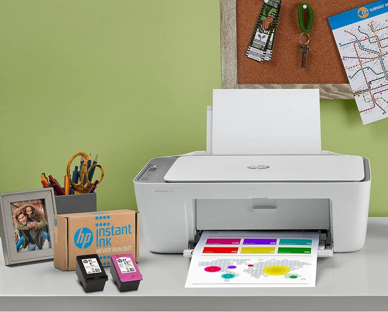 HP OfficeJet 2755 Wireless All-In-One Inkjet Printer - Scan, Print, Copy for Home or Office