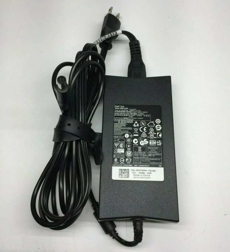 Dell 130w PA-4E OEM Genuine Laptop Power Adapter Charger w/ Power Cord