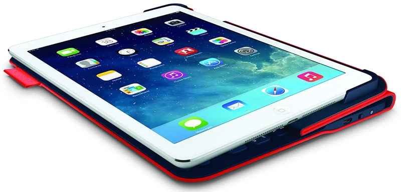 Logitech Ultrathin Keyboard Folio, Mars Red For iPad Air 1, Air 2, iPad 5th Gen 9.7" (2017), iPad 6th Gen 9.7" (2018)
