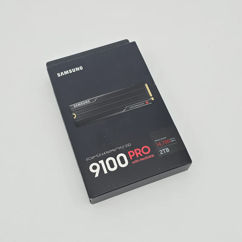 Samsung 9100 Pro 2TB with Heatsink, Gen 5 NVMe SSD, 14,800MB/s PCIe 5.0 M.2