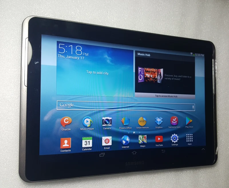 Samsung Galaxy Tab 2 (8GB) 10.1in, Wi-Fi + 4G Cellular Unlocked Android 4 Tablet + Case