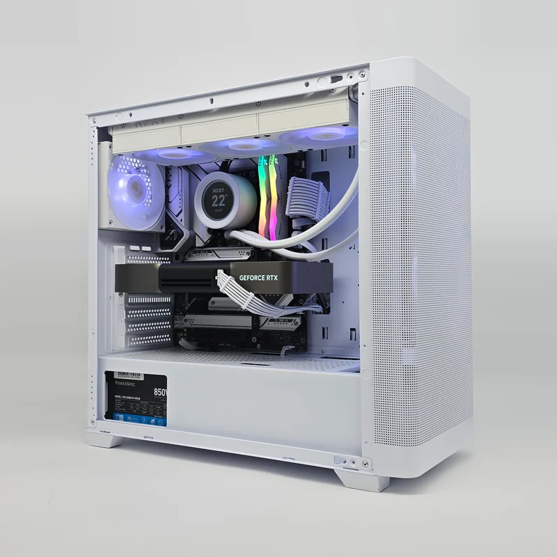 RTX 5080, Intel Core i9-14900K, 32GB DDR5, 2TB NVMe, White Liquid Cooled Gaming PC