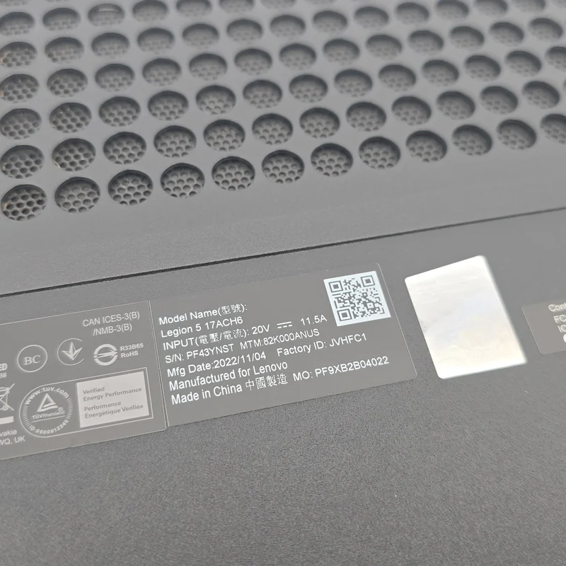 Lenovo Legion 5 Gaming Laptop, RTX 3050, Ryzen 7 5800H, 16GB DDR4, 144Hz Screen