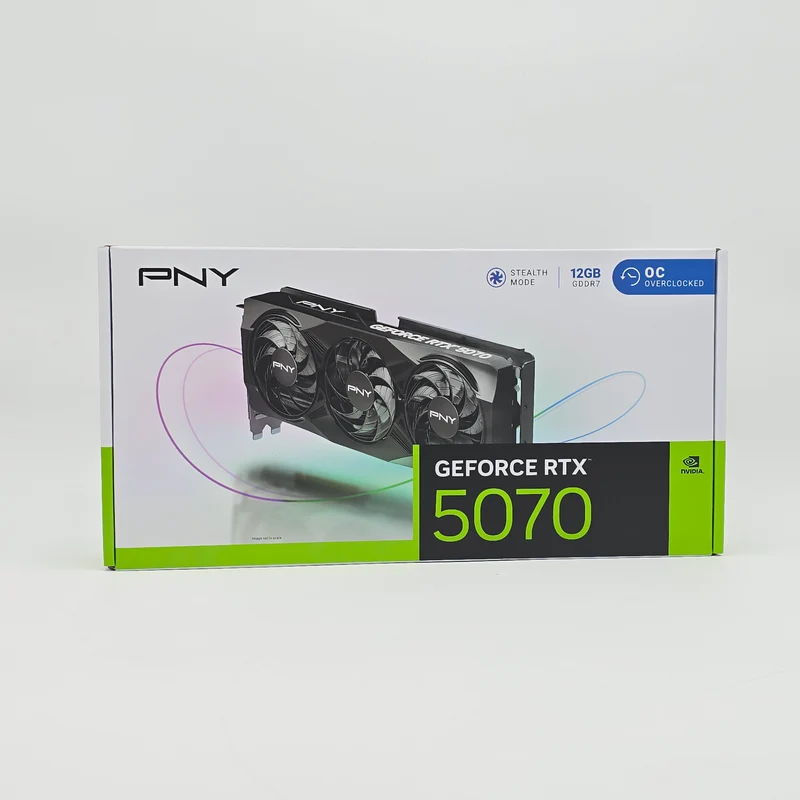 RTX 5070 PNY OC Black 12GB, NVIDIA Gaming Graphics Card GPU