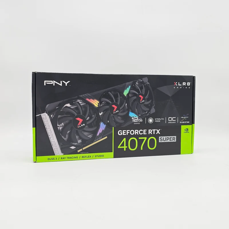 RTX 4070 Super PNY XLR8 RGB OC 12GB, NVIDIA Gaming Graphics Card GPU