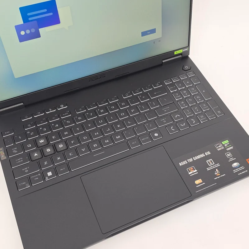 ASUS TUF Gaming Laptop A16, RTX 4060, Ryzen 9 AI HX 370, 32GB DDR5, QHD+ 165Hz