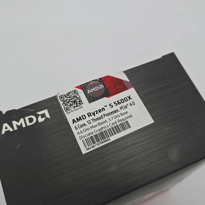 Ryzen 5 5600X, Socket AM4 AMD Gaming Processor CPU w/ Cooler