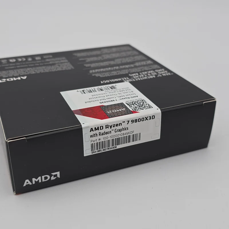 Ryzen 7 9800X3D Sealed, AMD Socket AM5 Gaming Processor CPU
