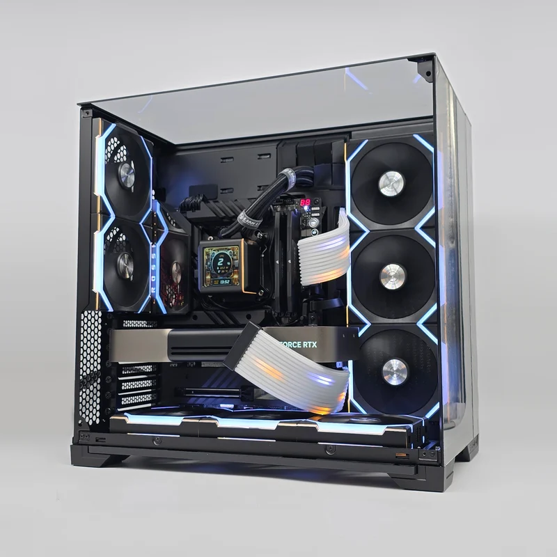 RTX 5080, Ryzen 9800X3D, 64GB DDR5, 2TB NVMe, Custom LCD Liquid Cooled Gaming PC