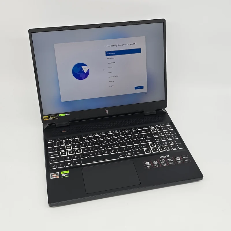 Acer Nitro 16 Gaming Laptop, RTX 4070, Ryzen 7 7745HS, 2.5TB SSD, 32GB DDR5, 165Hz QHD+