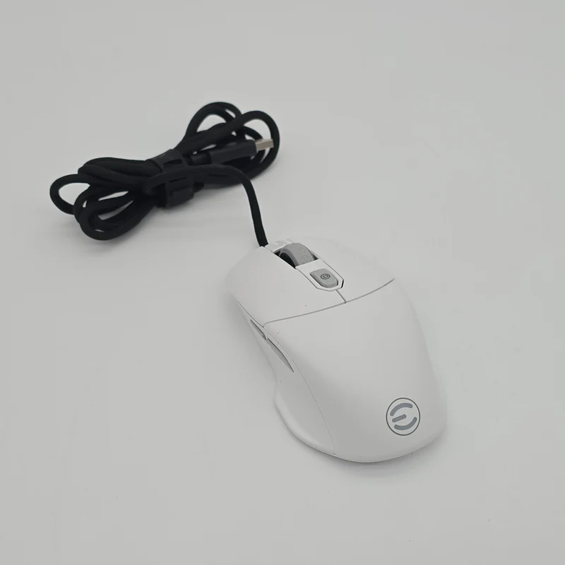EVGA X12 Gaming Mouse, 8k, Wired, White, Customizable, Dual Sensor, 16,000 DPI, 5 Profiles, 8 Buttons