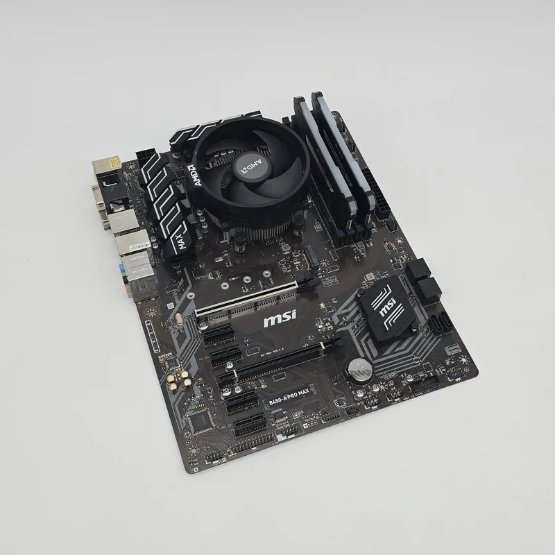 MSI B450-A Pro Max, 16GB DDR4 RAM, AMD Ryzen 5 5600, Gaming Motherboard, Processor RAM Combo