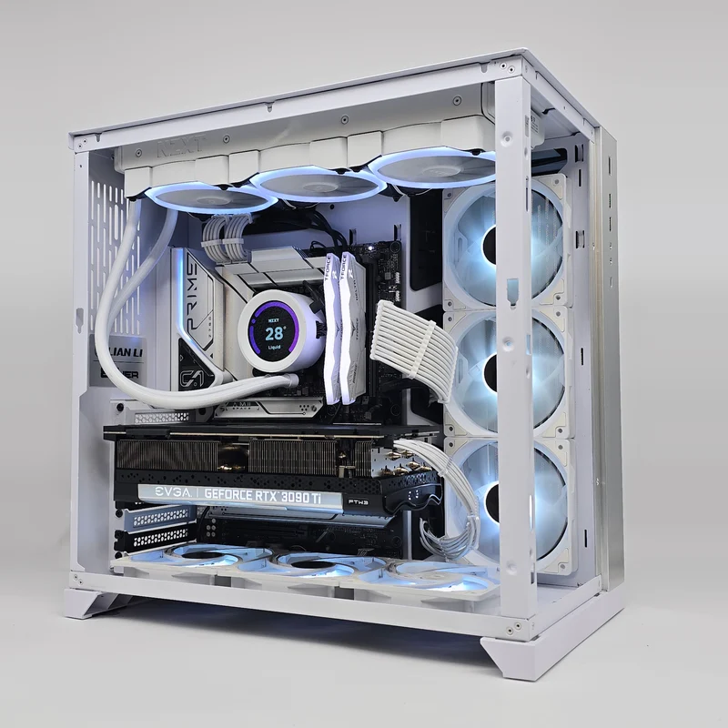 RTX 3090Ti FTW3, Intel i9-13900K, 32GB DDR5, 2TB NVMe, Custom White Liquid Cooled Gaming PC