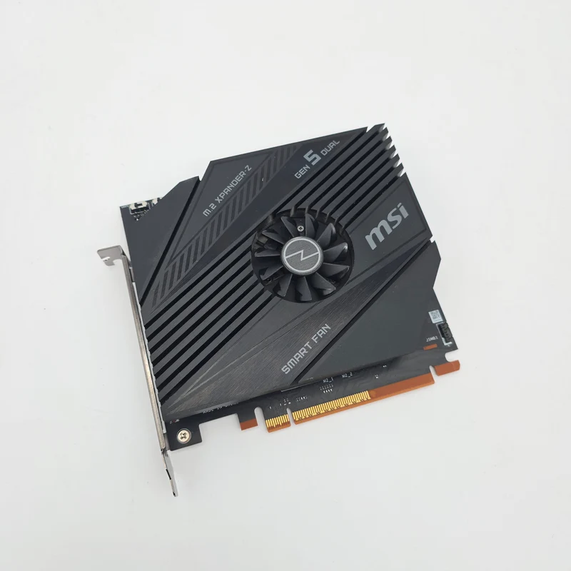 MSI XPANDER-Z M.2 Gen 5 Dual NVMe Expansion Card for PCIe Motherboard, MSI MEG ACE
