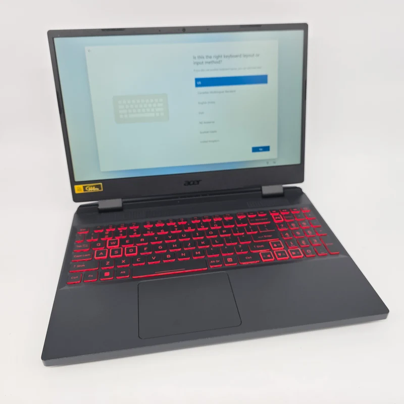 Acer Nitro 5 15.6" Gaming Laptop, RTX 3050Ti, Intel i5-12450H, 16GB RAM, FHD 144Hz Screen