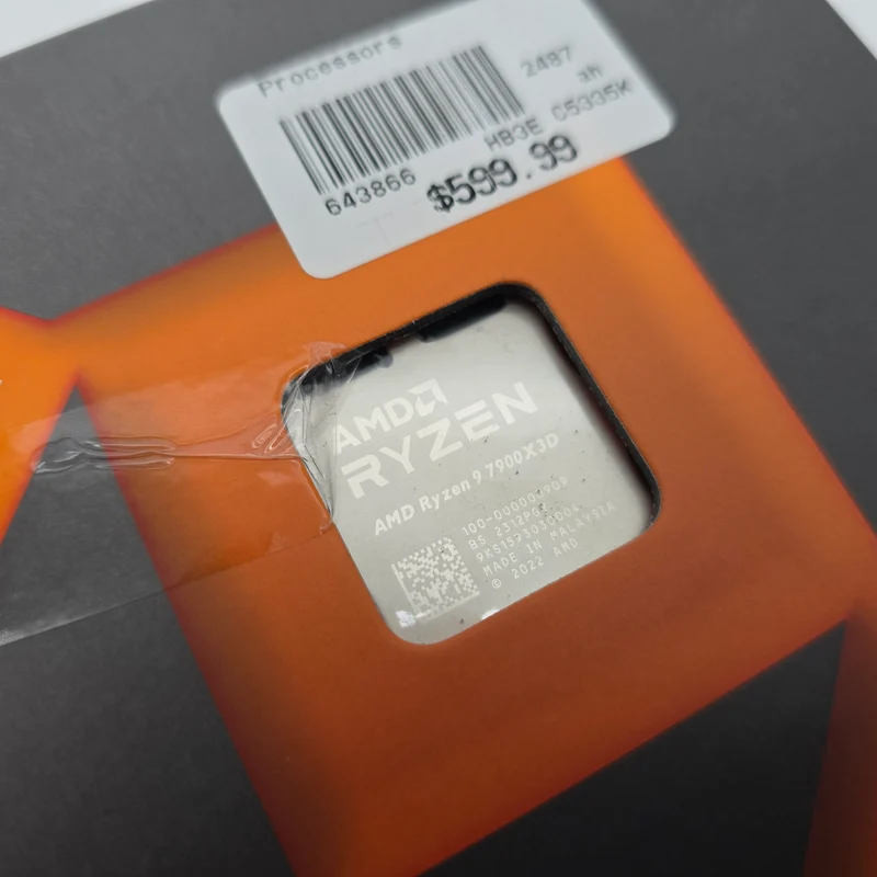 AMD Ryzen 9 7900X3D 12-Core, 24-Thread Desktop Processor, Socket AM5 CPU