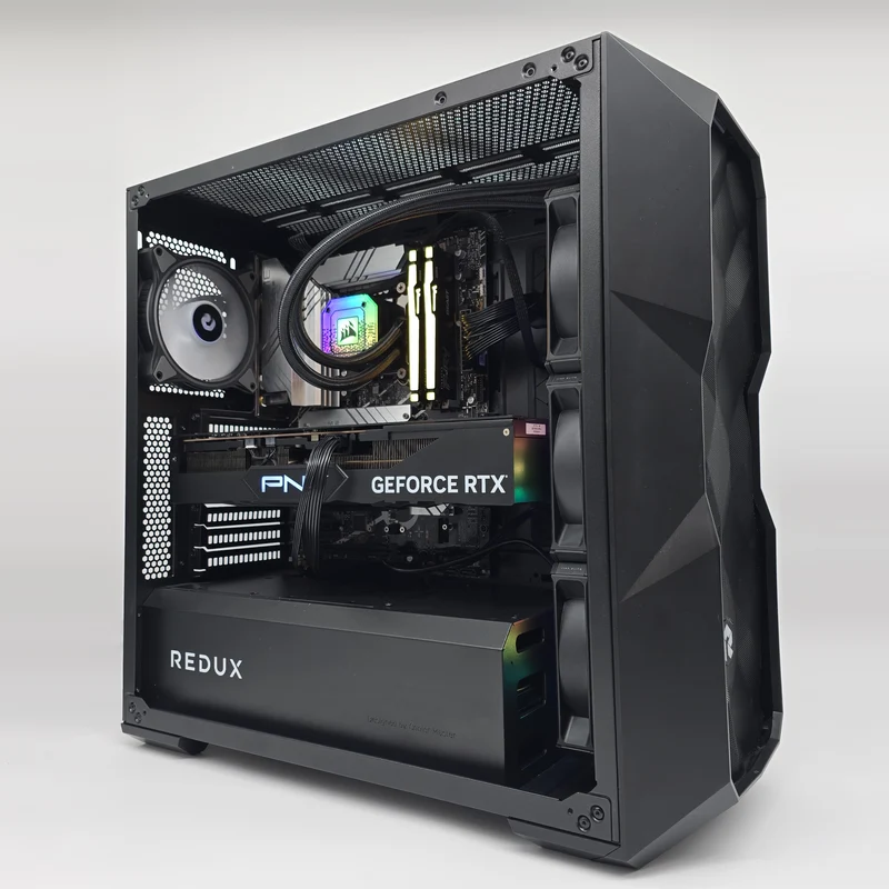 RTX 4090 24GB, Intel i9-13900K, 32GB DDR5, 3TB, Custom High End Liquid Cooled Gaming PC