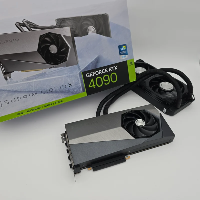 RTX 4090 MSI SUPRIM LIQUID X 24GB, NVIDIA Gaming Graphics Card GPU, New