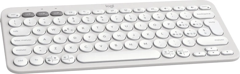Logitech Pebble Keys 2 K380s tastiera RF senza fili + Bluetooth QWERTY Italiano Bianco