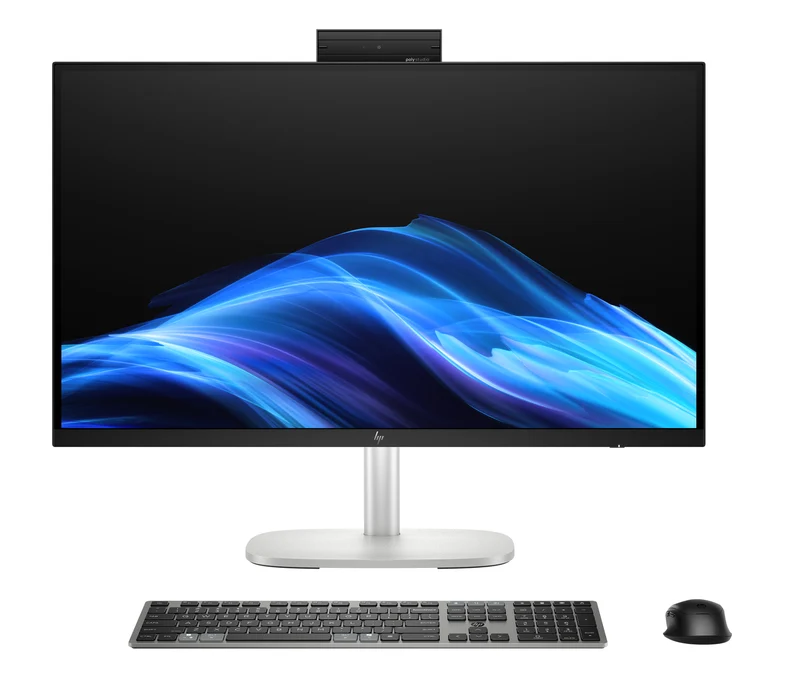HP EliteStudio 8 G1i AI Wolf Pro Security Edition Intel Core Ultra 7 265 68,6 cm (27") 2560 x 1440 Pixel PC All-in-one 32 GB DDR5-SDRAM 1 TB SSD Windows 11 Pro Wi-Fi 7 (802.11be) AI PC Argento
