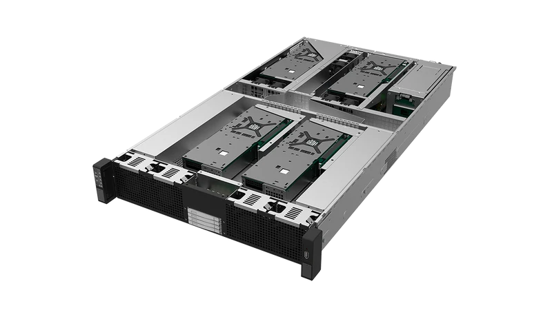 GS206G-UN 2U AMD EPYC Server with 6 GPUs and 6 NVMe 2200W HRP
