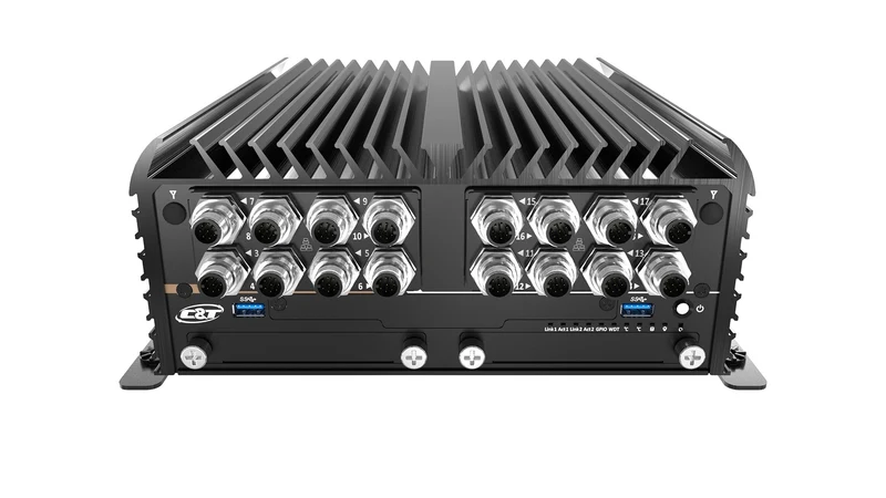 ACO-6000-KBL-16XM12 Surveillance Applied Computer with 6th/7th Gen Intel® Core™ Processor and Q170 PCH, 2x LAN, 16x M12 LAN