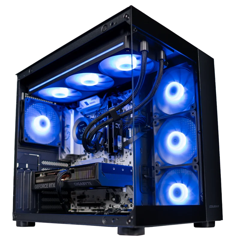 TITANO T2 - Pc gaming Ryzen 7 9850X3D, RTX 5080 16GB, Ram 32Gb 6000Mhz Ddr5, SSD NVMe 1000Gb, Dissipatore a Liquido IPS 360mm, Windows 11 Pro