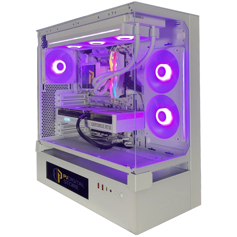 TITANO TS2 - Pc gaming Ryzen 7 9850X3D, RTX 5070 Ti 16GB WHITE, Ram 32Gb Ddr5 6000Mhz , SSD NVMe 1000Gb, Dissipatore a Liquido 360mm, Windows 11 Pro