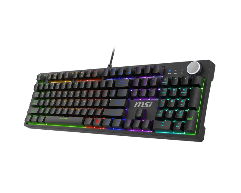 Tastiera Gaming MSI FORGE GK320 Meccanica Switch Red Hot-Swap RGB USB 2.0 Layout Full Size 104/105/108 Tasti