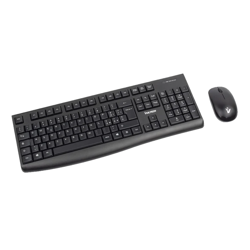Kit Tastiera e Mouse Wireless VulTech KM-821W - Layout Italiano, USB 2.4GHz, 1600 DPI, Plug & Play