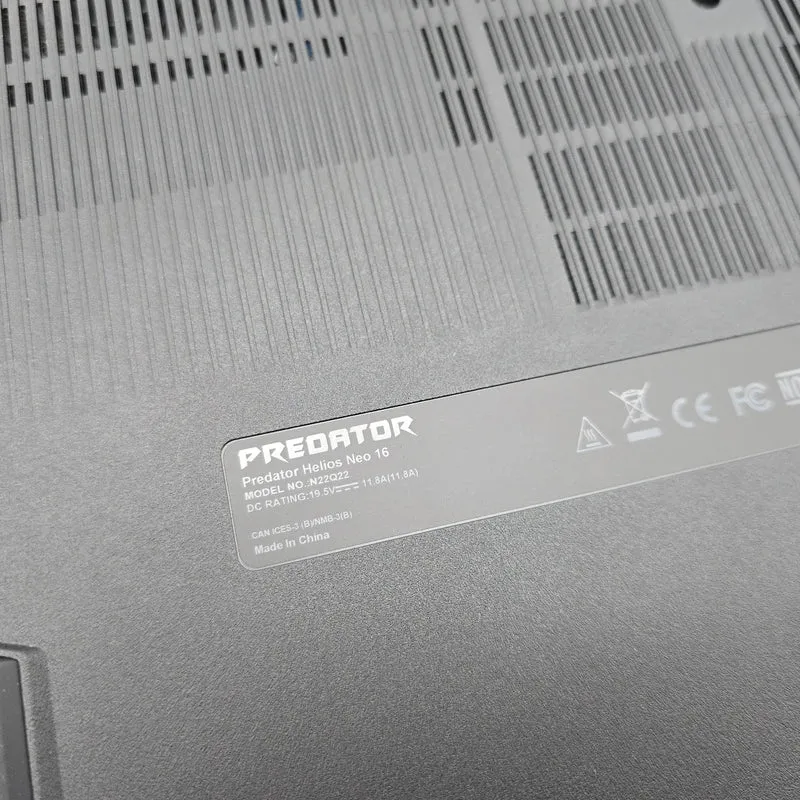 Acer Predator Helios Neo 16, RTX 4050, Intel i5-13500HX, 16GB, 1.5TB, 165Hz Gaming Laptop