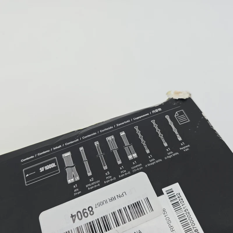 Corsair SF1000L SFX Power Supply, 1000W 80+ Gold PCIe 5.0 PC Gaming Power Supply PSU