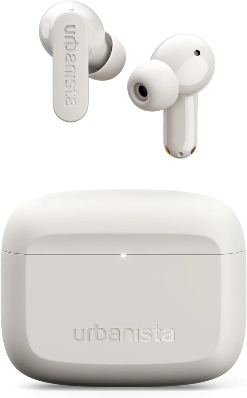 Urbanista Palo Alto True Wireless Earbuds Auricolari Bluetooth Con Cancellazione Adattiva Del Rumore Bianco