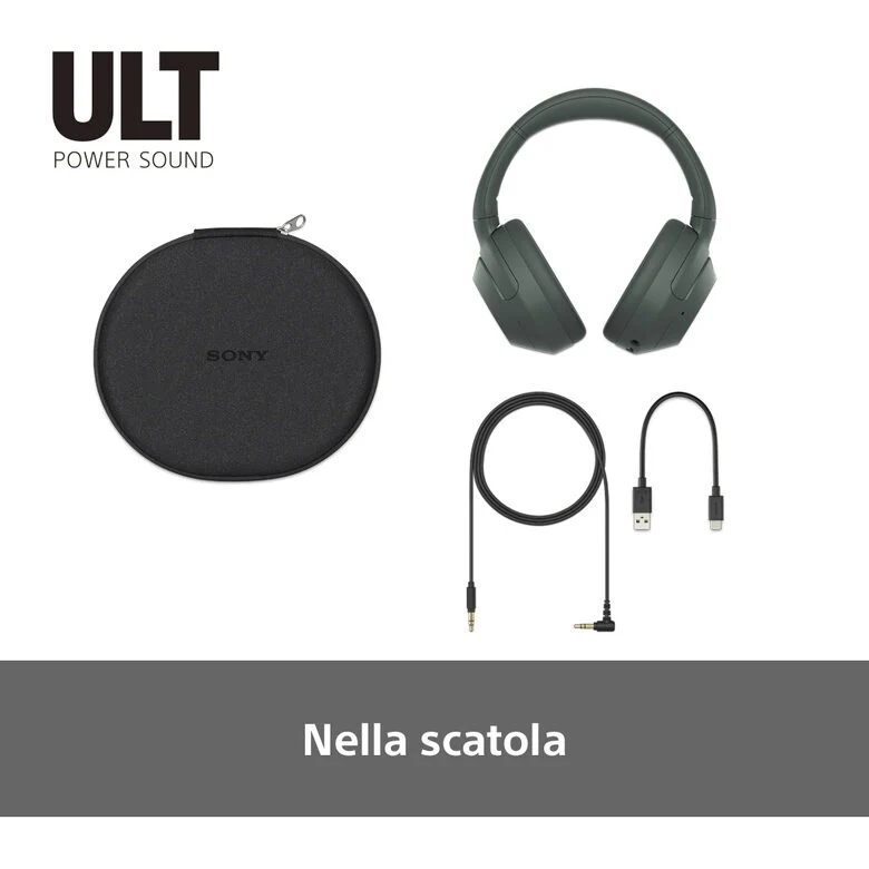 Sony ULT WEAR - Cuffie Bluetooth Wireless con ULT POWER SOUND, bassi profondi, Noise Cancelling, ottima qualità delle chiamate, durata della batteria fino a 30 ore, IOS e Android
