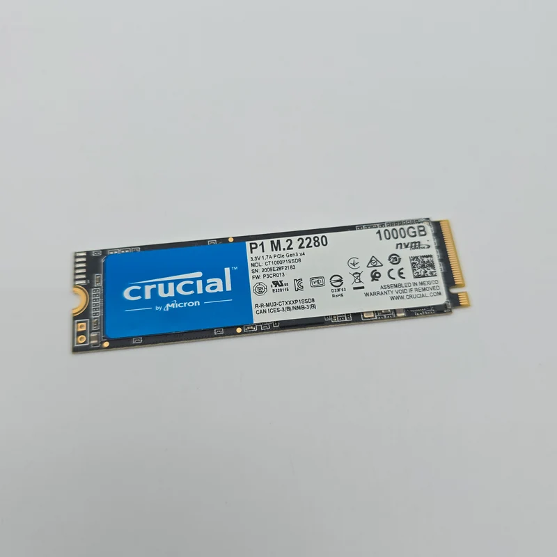Micron Crucial P1 1TB, M.2 NVMe SSD Storage
