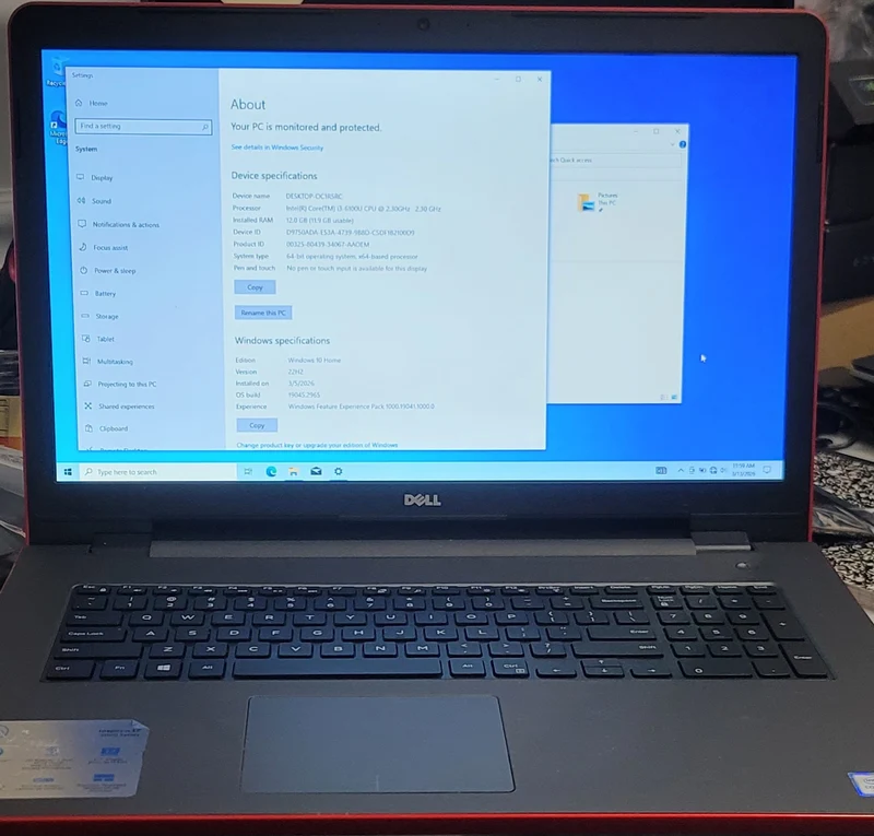 RED Dell Inspiron 17-5755 17.3" HD Display Laptop, Intel Core i3-6100U CPU @ 2.3GHz (12GB RAM, 1TB HDD) CD DVD Webcam Windows 10